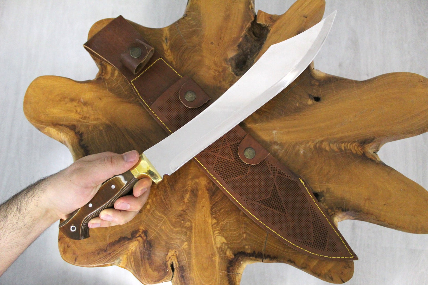 17 "Personalisiertes Werzalit Griff Machete Messer