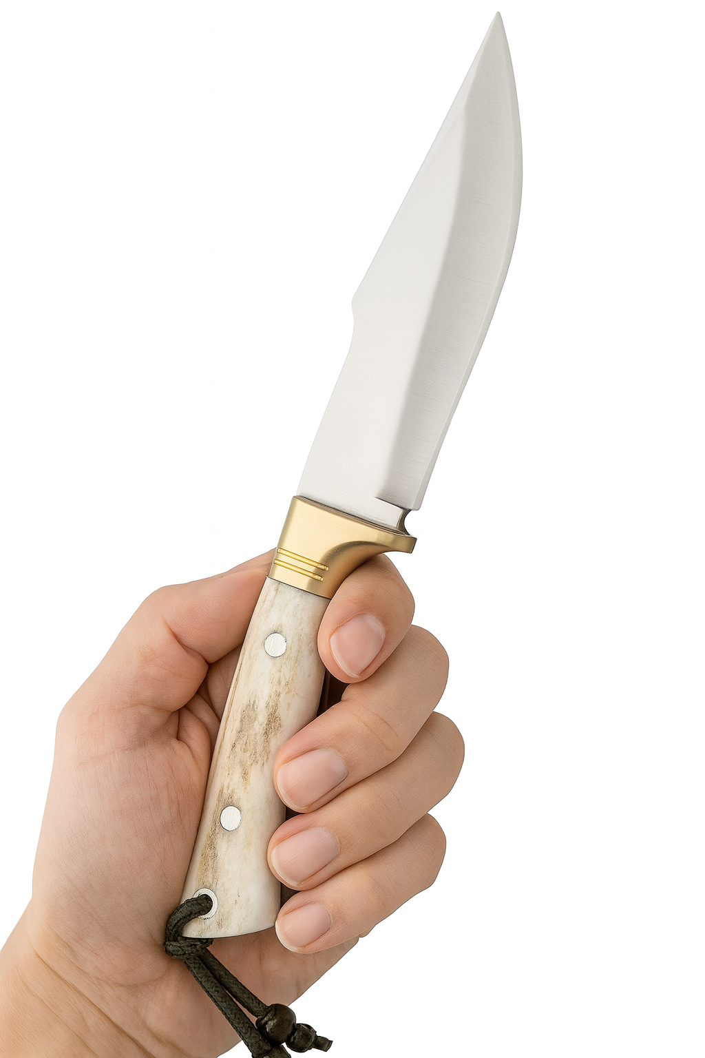 2 Stück Hirschgeweih Jagdmesser Set Personalisiert (Dh115)