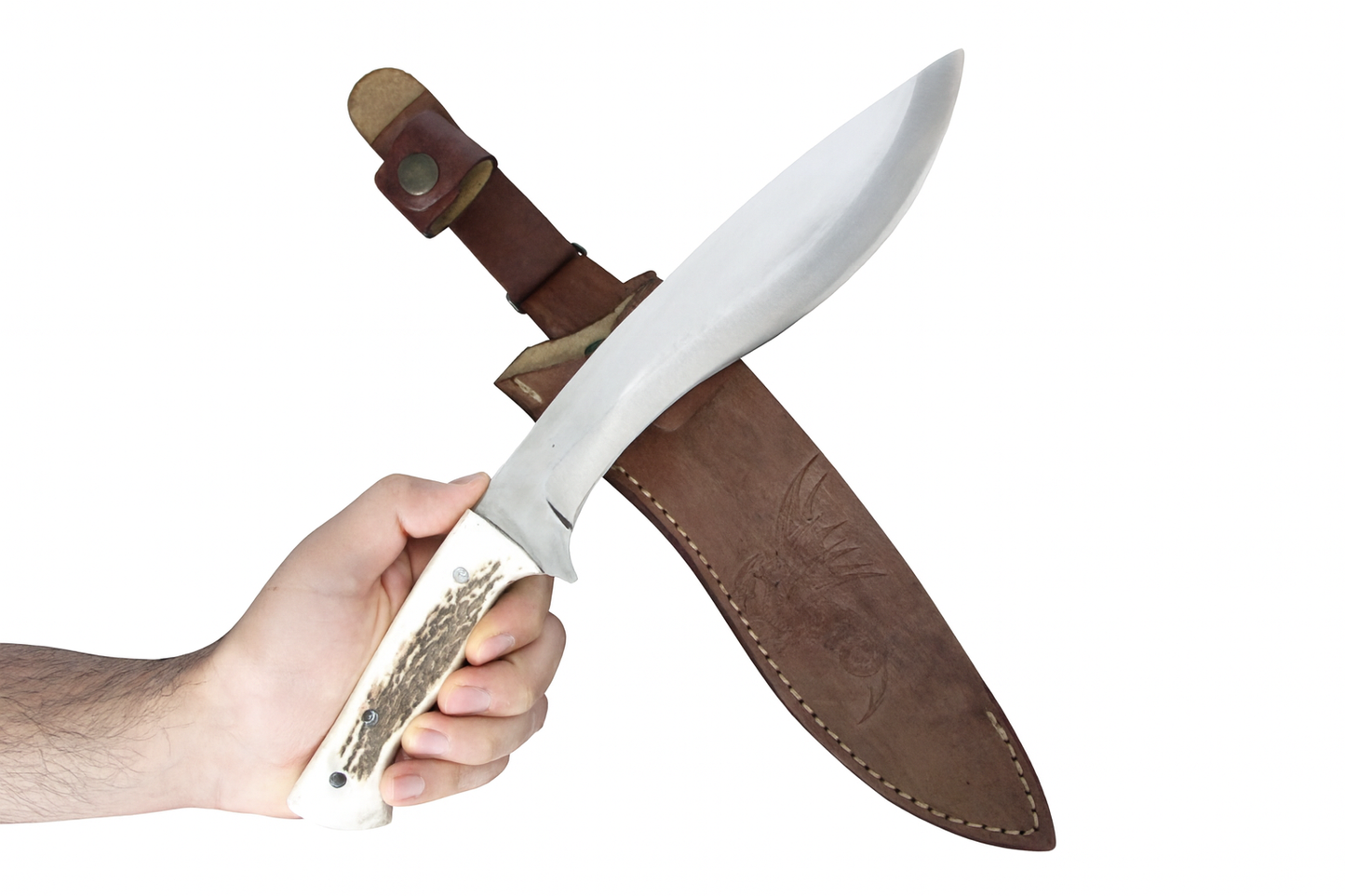Hirschgeweih Kukri Messer Personalisiert
