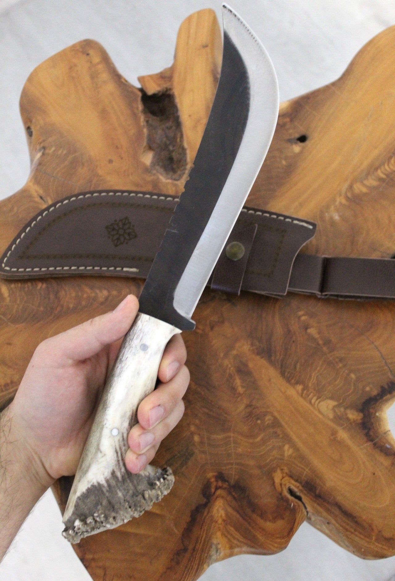Hirschgeweih Jagdmesser Full Tang Machete