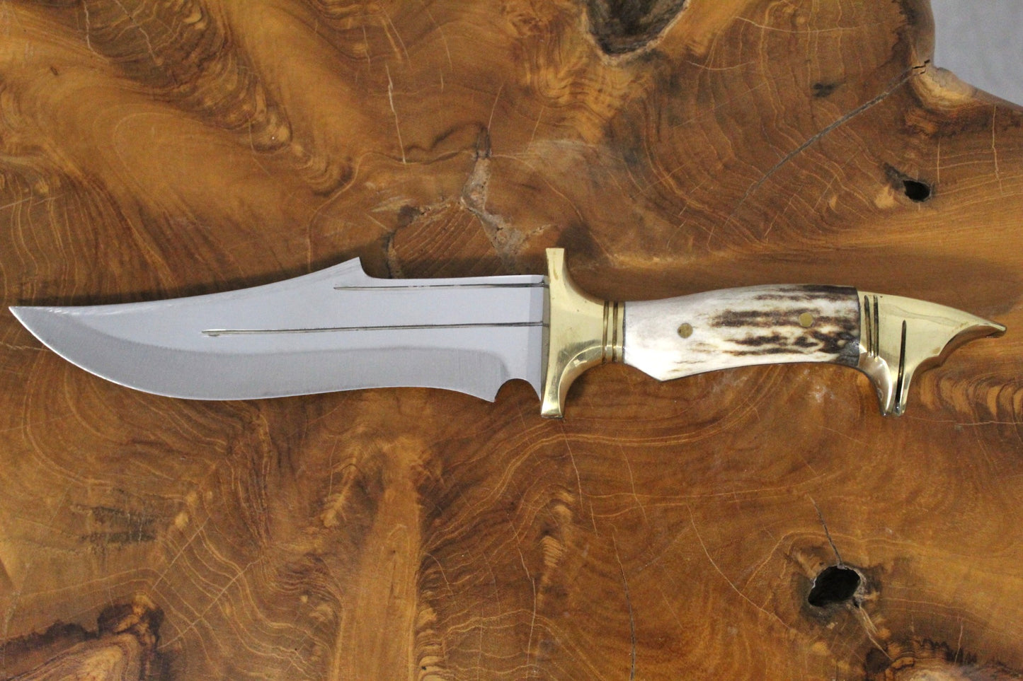 12 " Bowie Jagdmesser Personalisiertes Hirschgeweihmesser