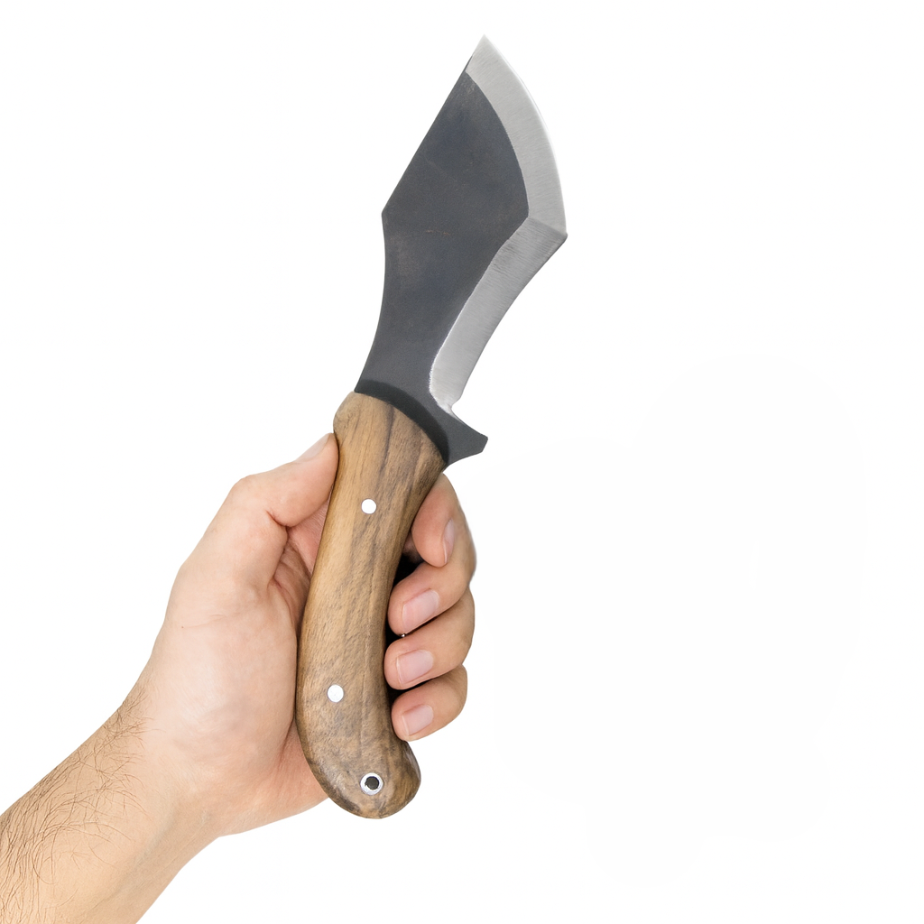 Handgemachtes Walnussholz Tracker Messer mit Scheide
