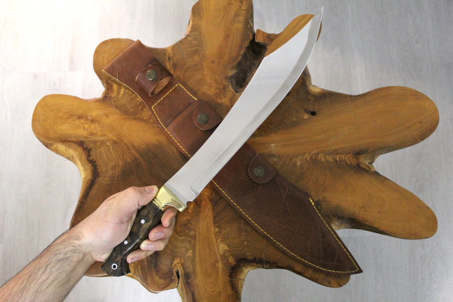 17 "Personalisiertes Walnussholz Griff Machete Messer