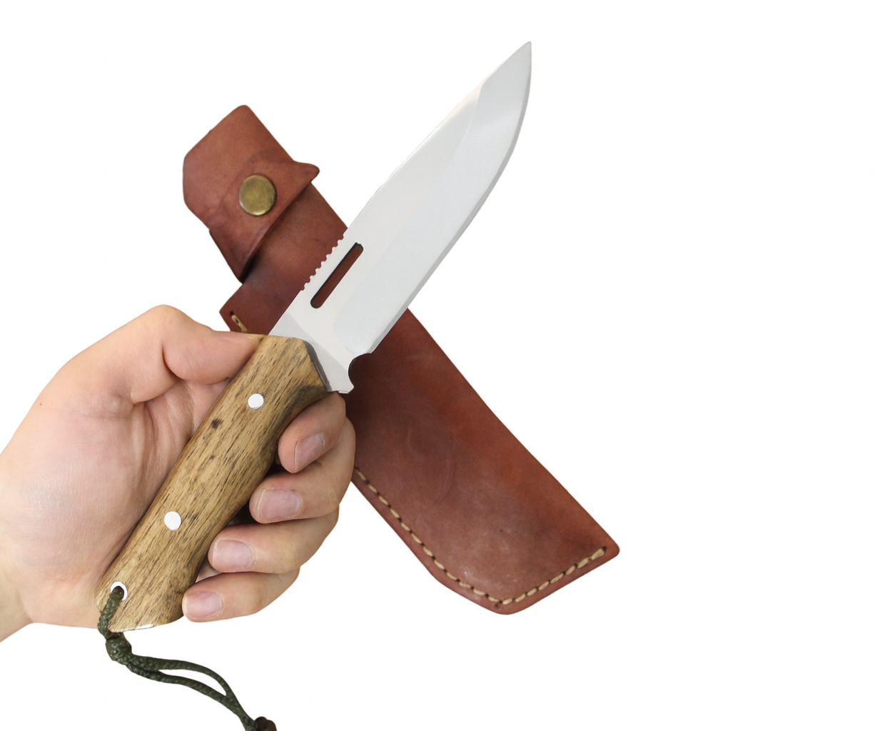 Handgemachtes Jagdmesser Personalisiert mit Lederscheide