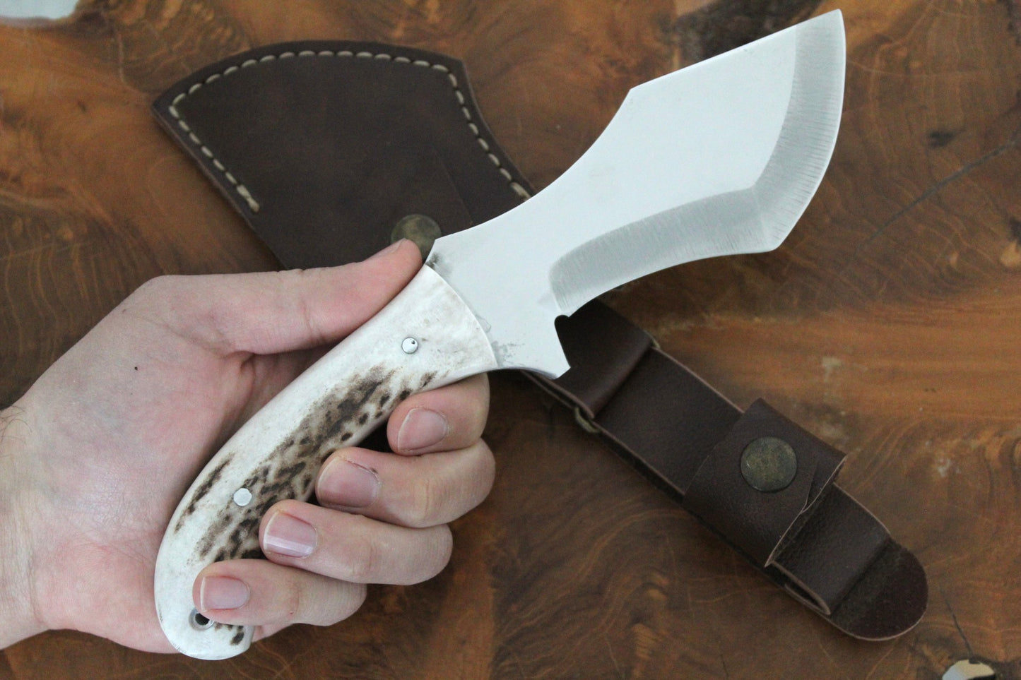 Handgemachtes Hirschgeweih Griff Tracker Messer Personalisiert