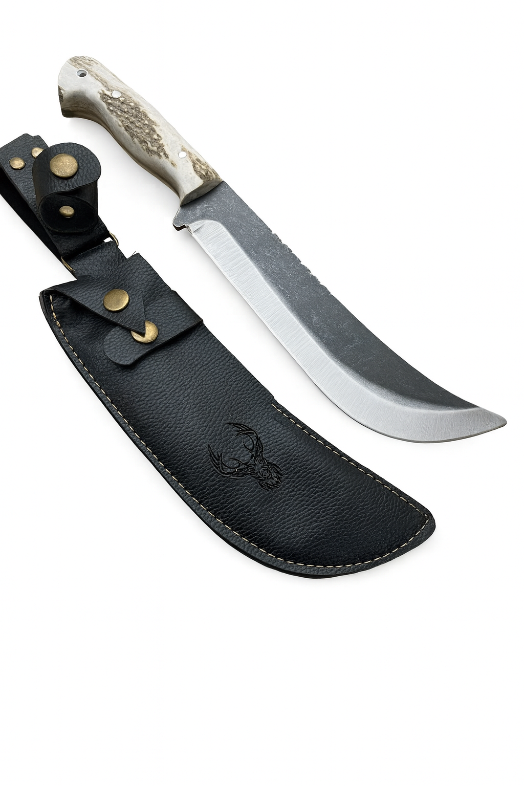 Personalisiertes Hirschgeweih Jagdmesser Machete