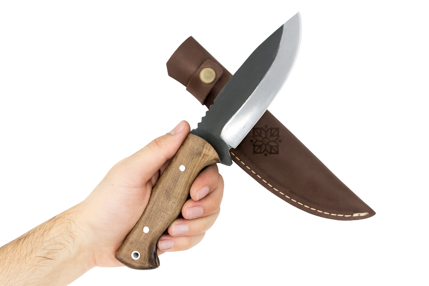 Personalisiertes Wikinger Messer mit Lederscheide