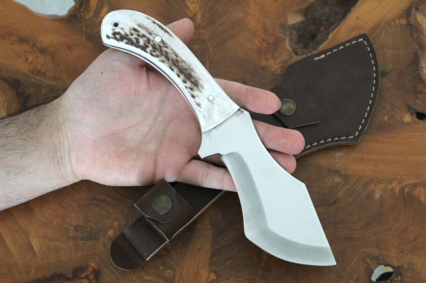 Handgemachtes Hirschgeweih Griff Tracker Messer Personalisiert