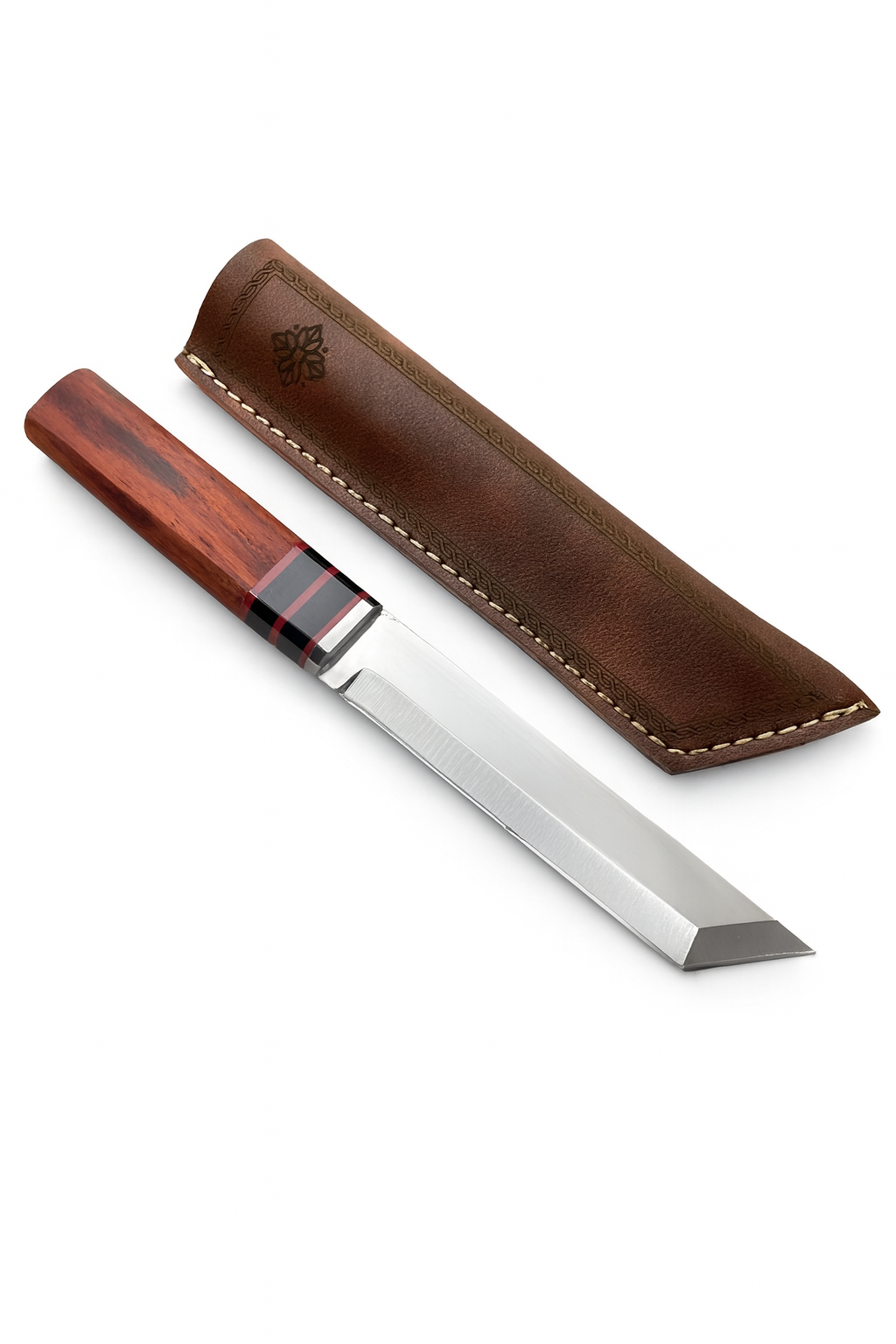 11" Handgemachtes Holzgriff Tanto Messer mit Scheide Personalisiert Premium-Qualität