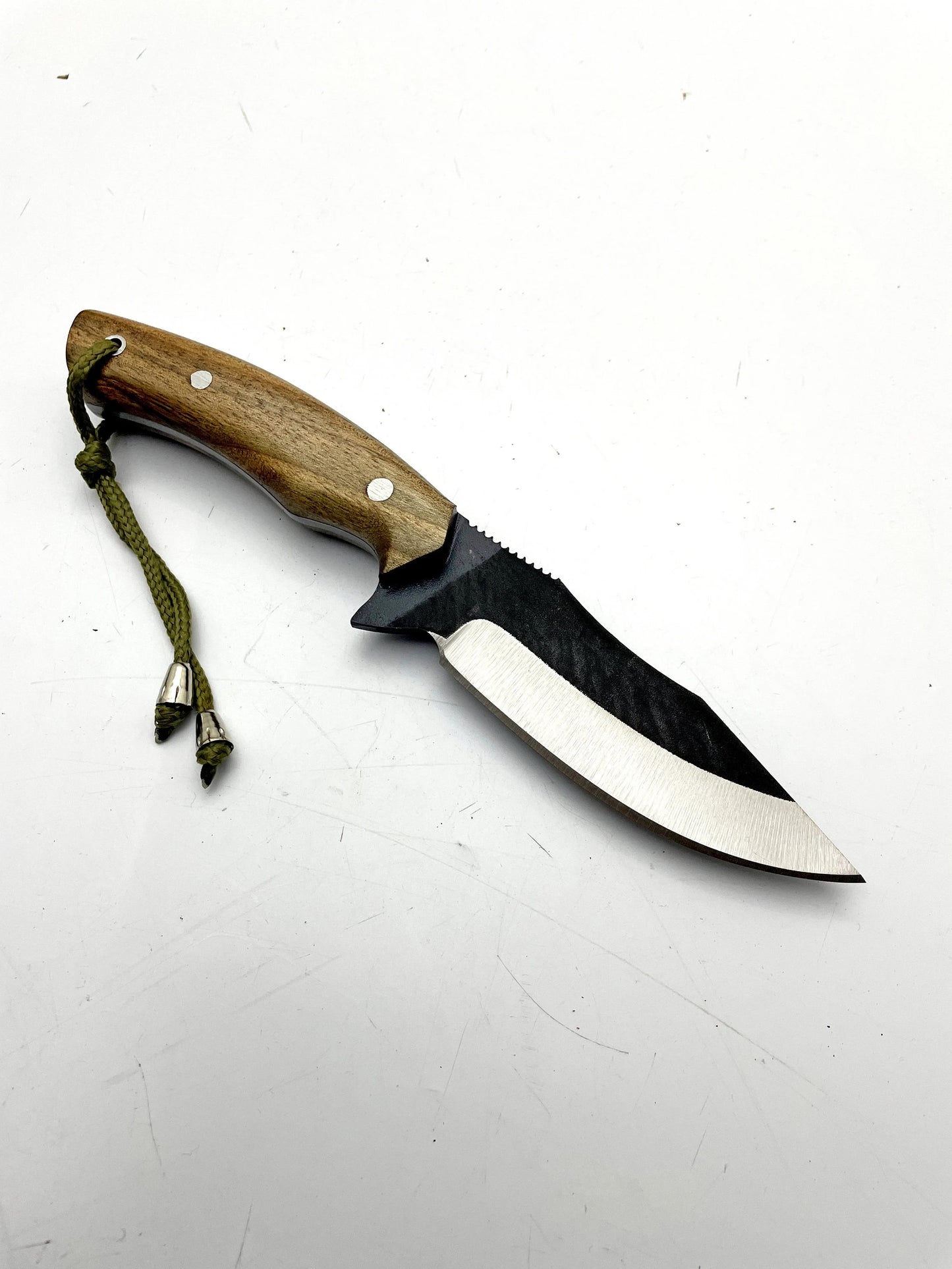 Custom Mini Bushcraft Messer mit Lederscheide Personalisiert