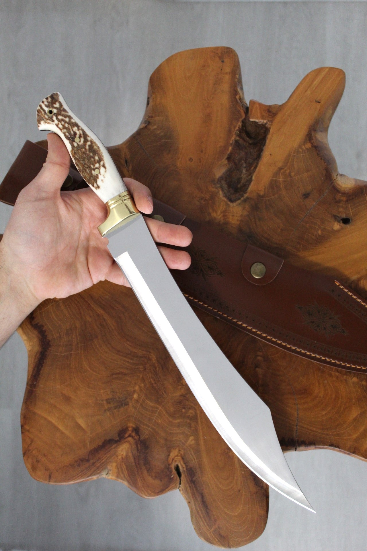 17 "Personalisierte Hirschgeweih Griff Machete Messer
