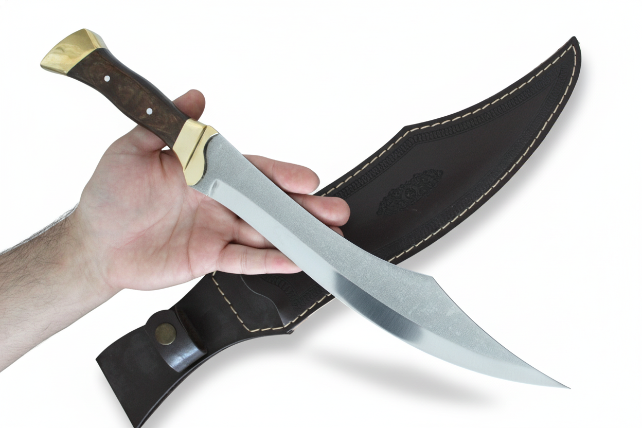 17 "Personalisierter Walnussholz Griff Machete Messer (Wr073)