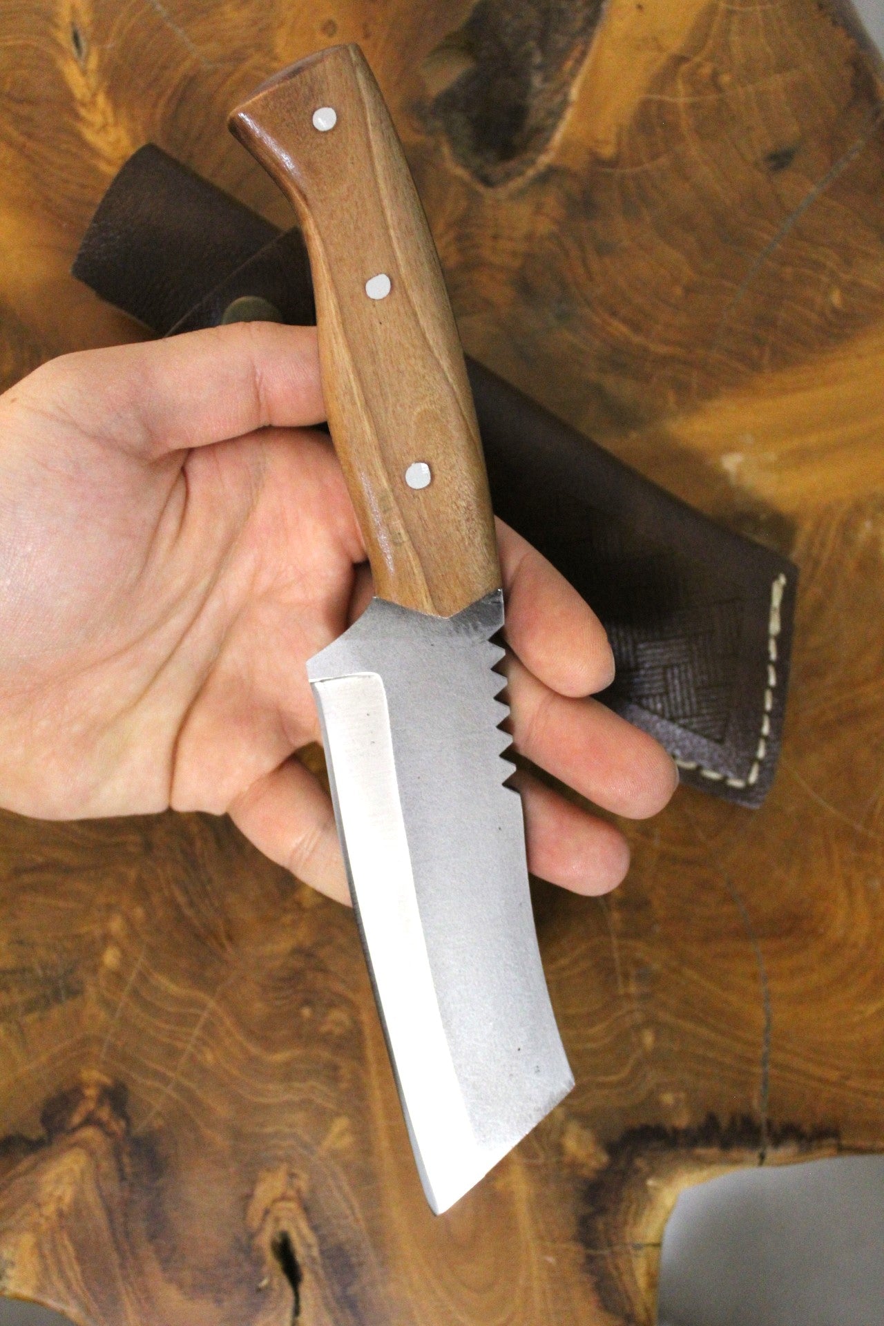 9 "Zoll Holzgriff Tanto Messer Personalisiert