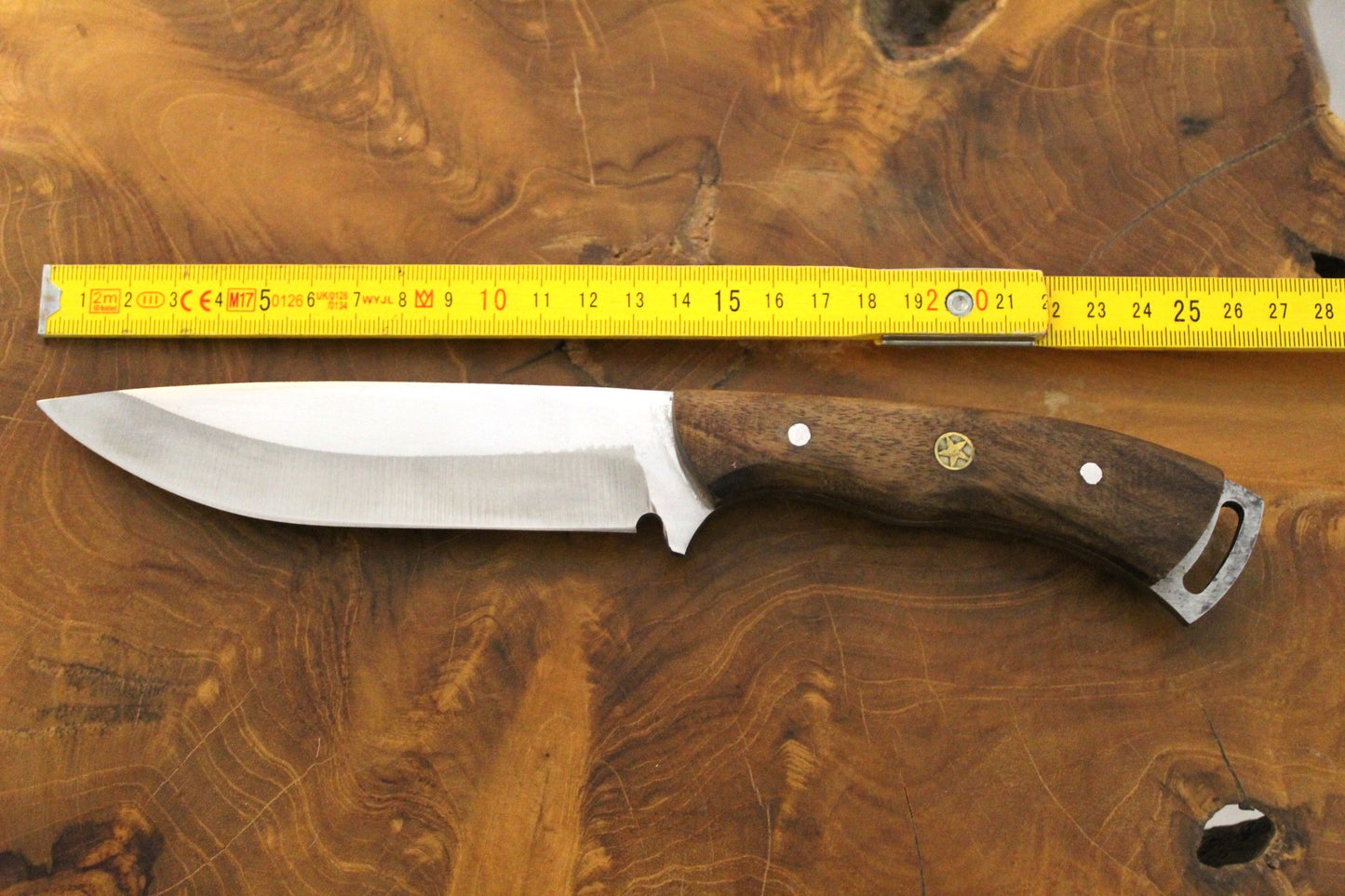 10 " Bushcraft Messer mit Walnussholz Griff Personalisiert
