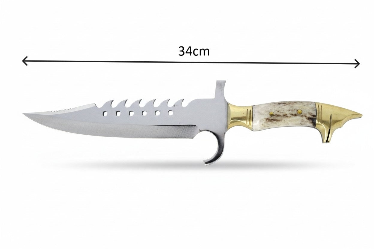 Hirschgeweih Griff Jagdmesser  Personalisiert