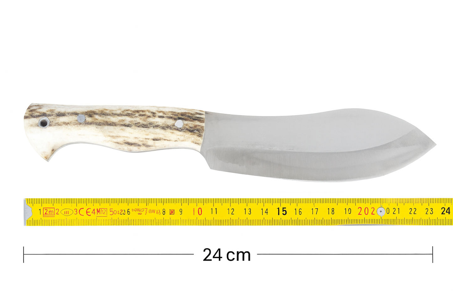 Hirschgeweih Griff Jagdmesser & Scheide Full Tang Nesmuk Messer
