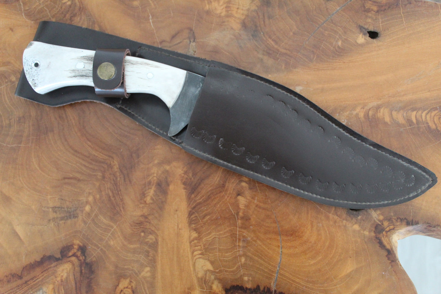 12,6 " Jagdmesser Hirschgeweih Griff Personalisiert