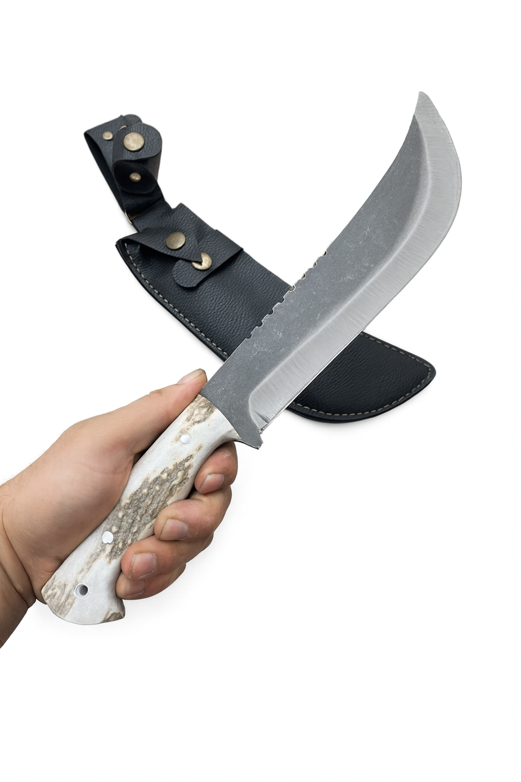 Personalisiertes Hirschgeweih Jagdmesser Machete