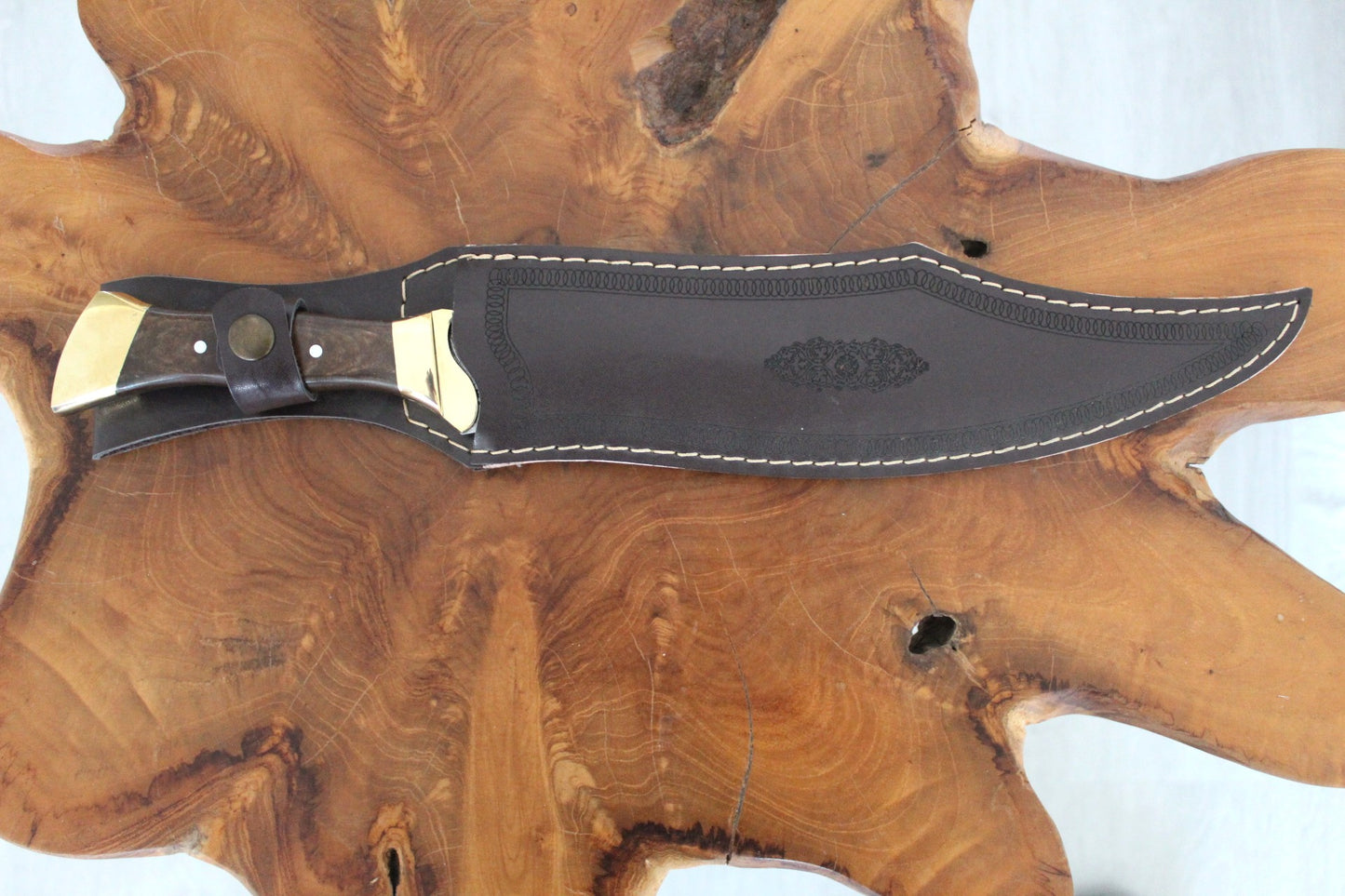 17 "Personalisierter Walnussholz Griff Machete Messer (Wr073)