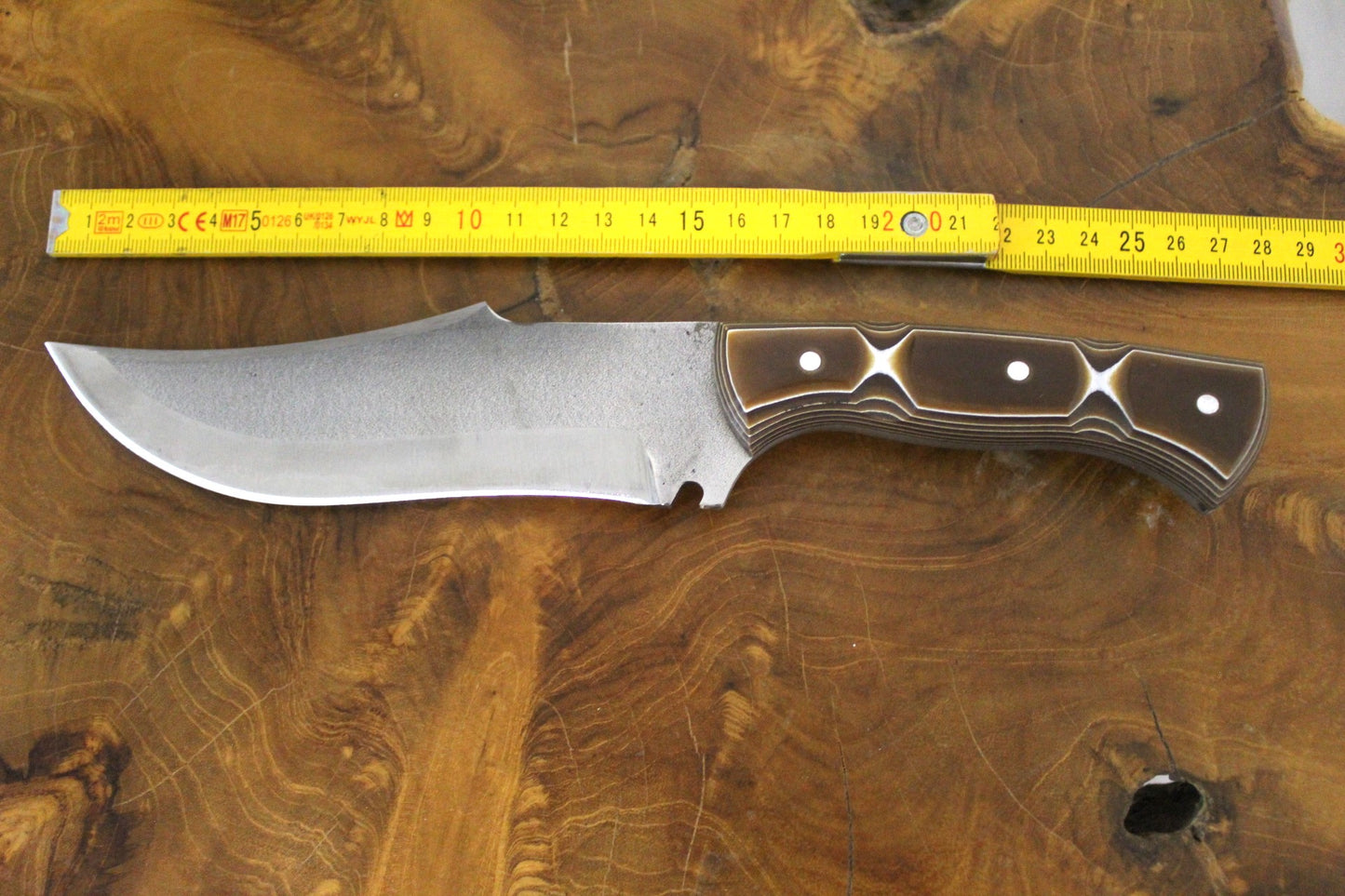 "12"" personalisiertes Jagdmesser Werzalit Griff
