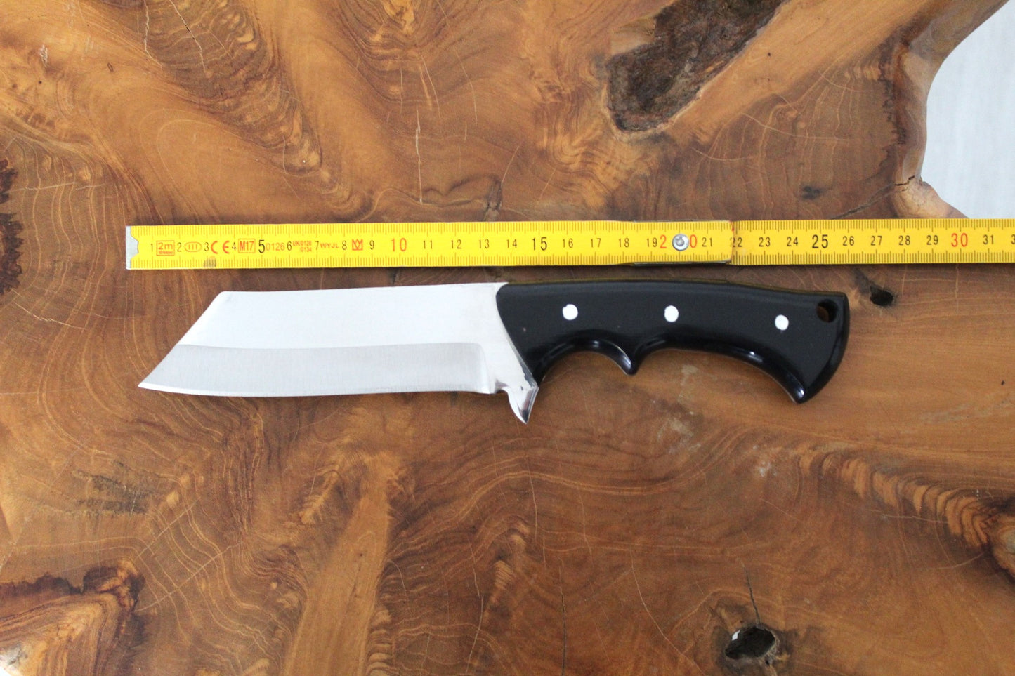 10 "Handgefertigtes Personalisiertes Tanto-Messer mit Lederscheide