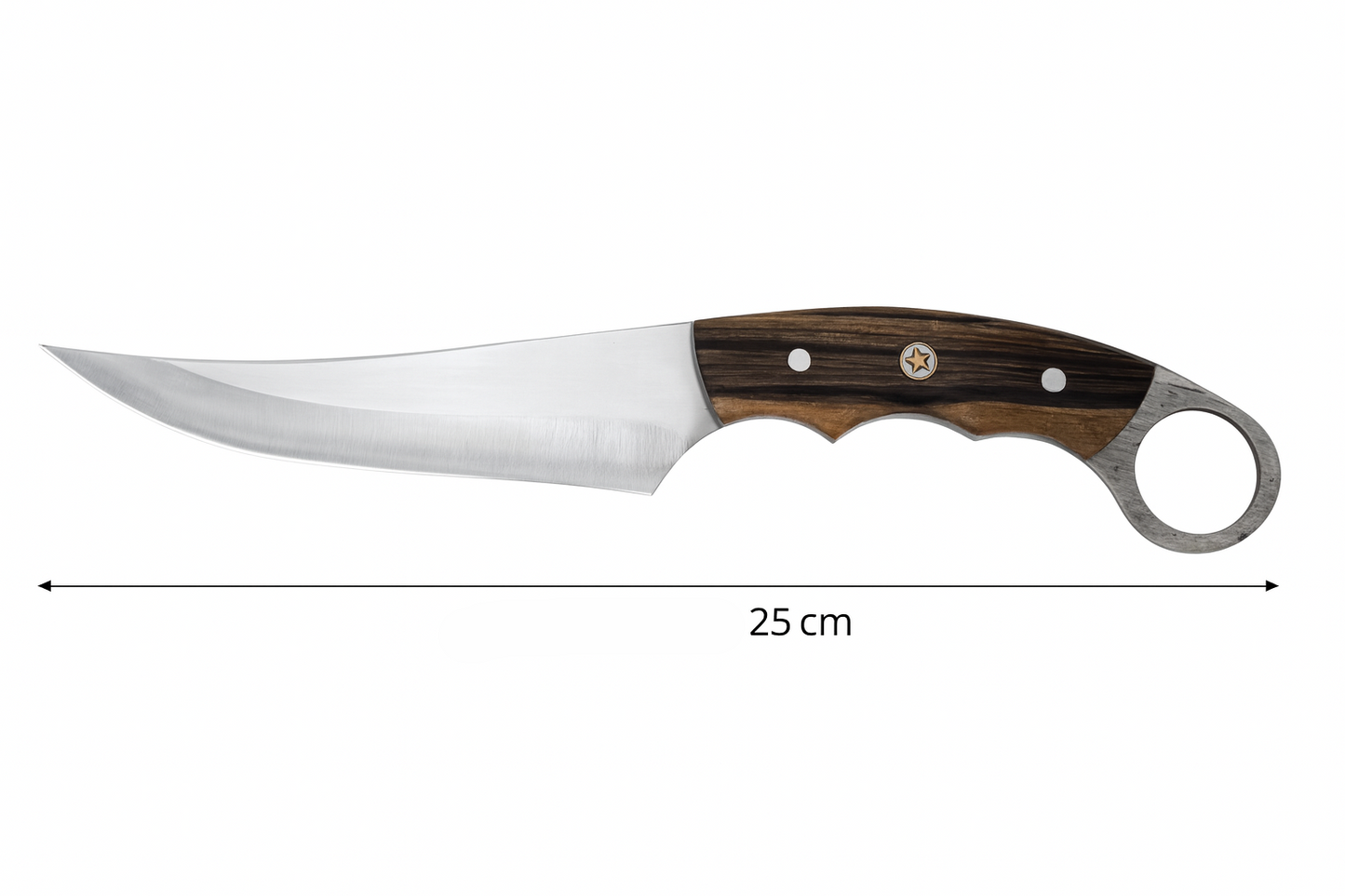 Handgefertigtes Bushcraftmesser mit Lederscheide Personalisiert