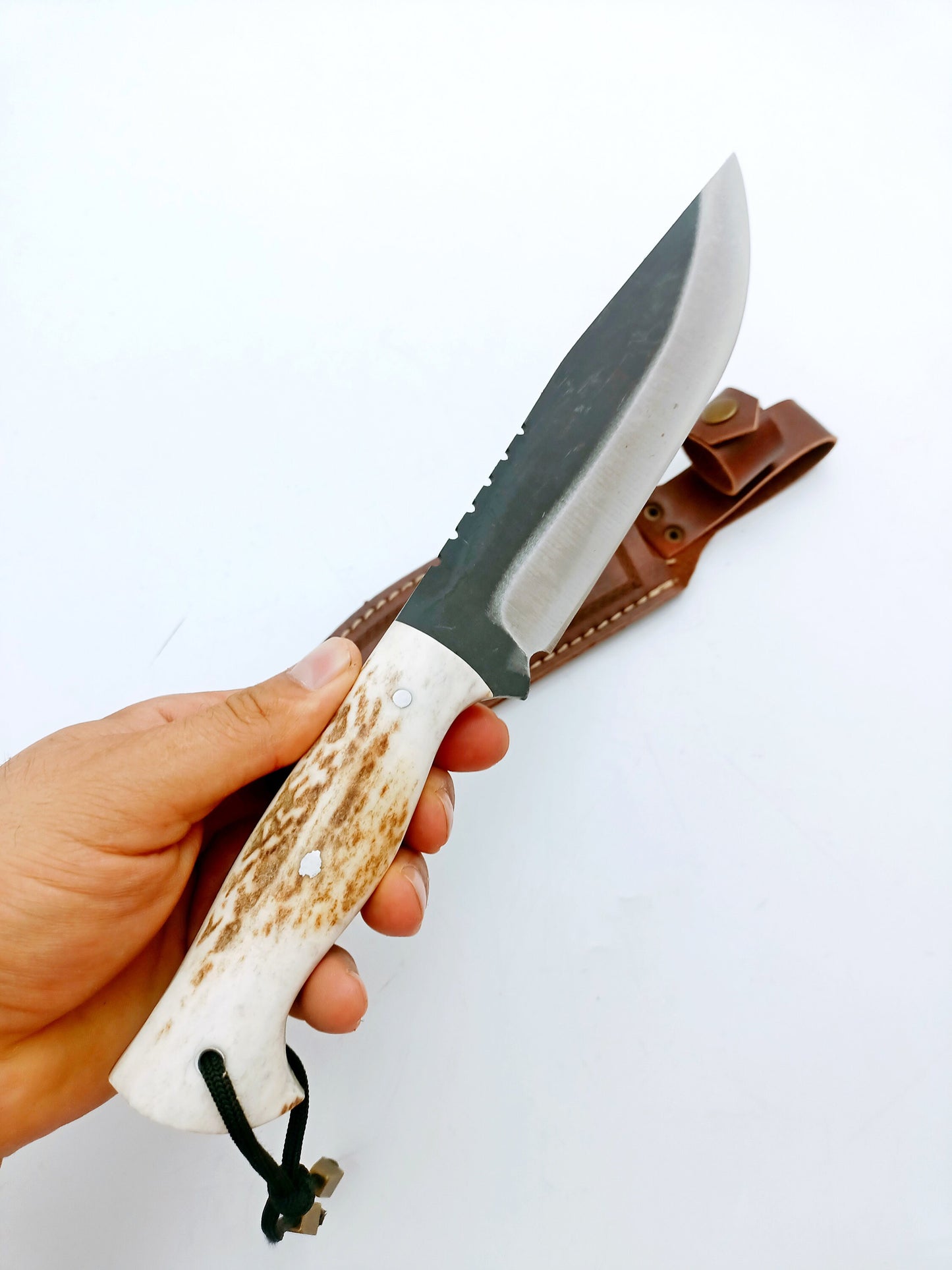 Handgemachte Hirschgeweih Griff Bushcraft Messer Personalisiert