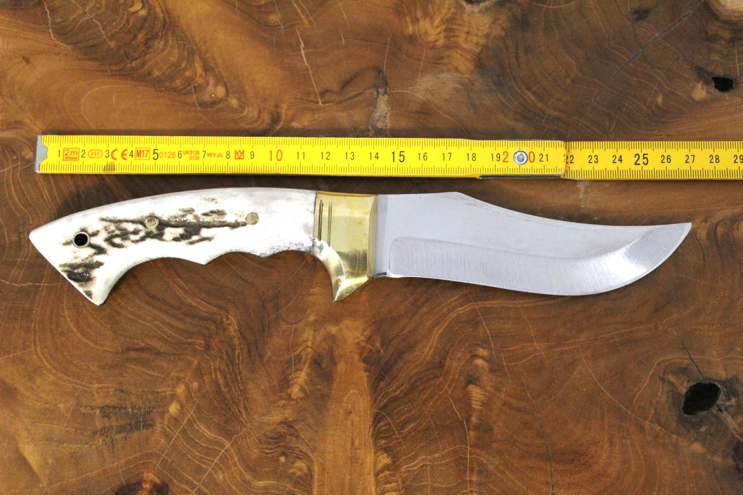 10 "Bowiemesser Jagdmesser Personalisiert Hirschgeweih Griff