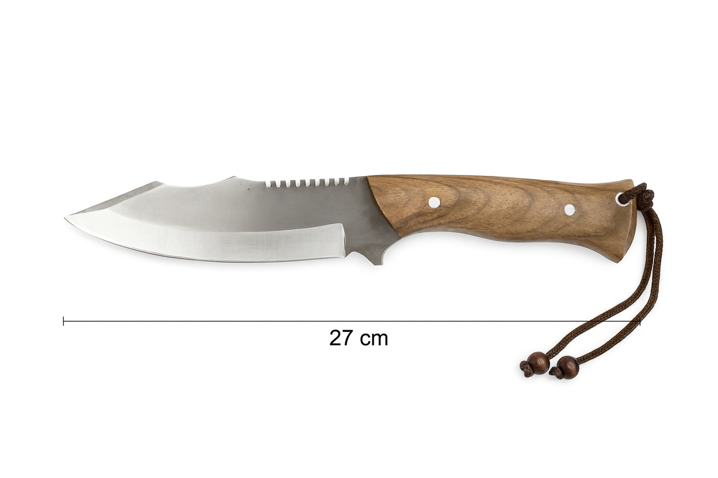 Handgefertigtes Outdoor-Messer mit Lederscheide Personalisiert