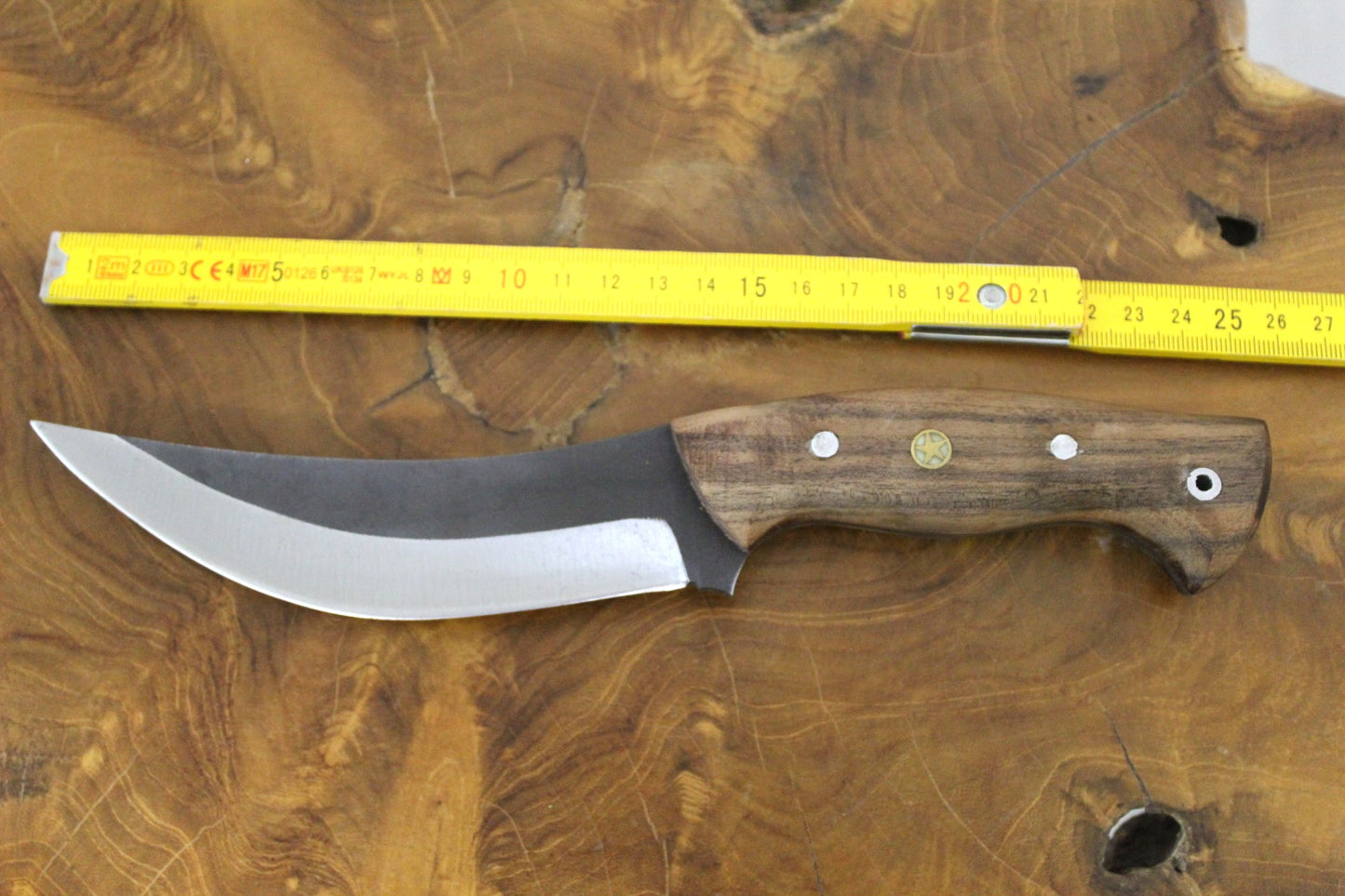Personalisiertes Handgefertigtes Holzgriff Jagdmesser mit Scheide