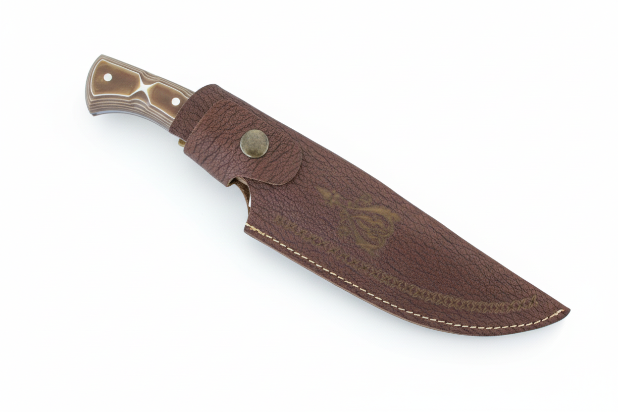 "12"" personalisiertes Jagdmesser Werzalit Griff