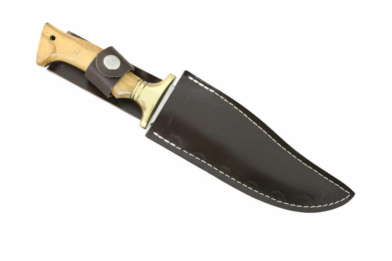 Walnussholzgriff Jagdmesser Handgefertigt und Personalisiert