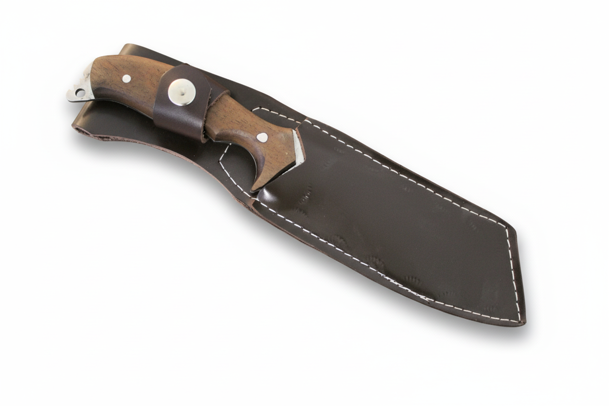 Personalisiertes Tanto Jagdmesser mit Walnussholz Griff