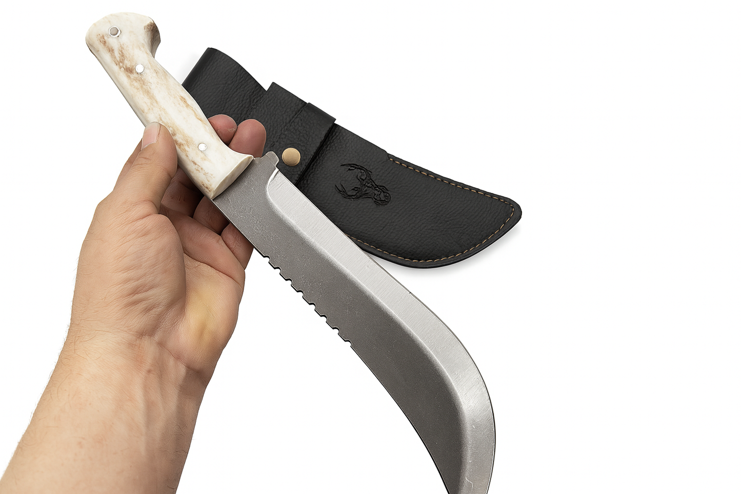 Personalisiertes Hirschgeweih Jagdmesser Machete
