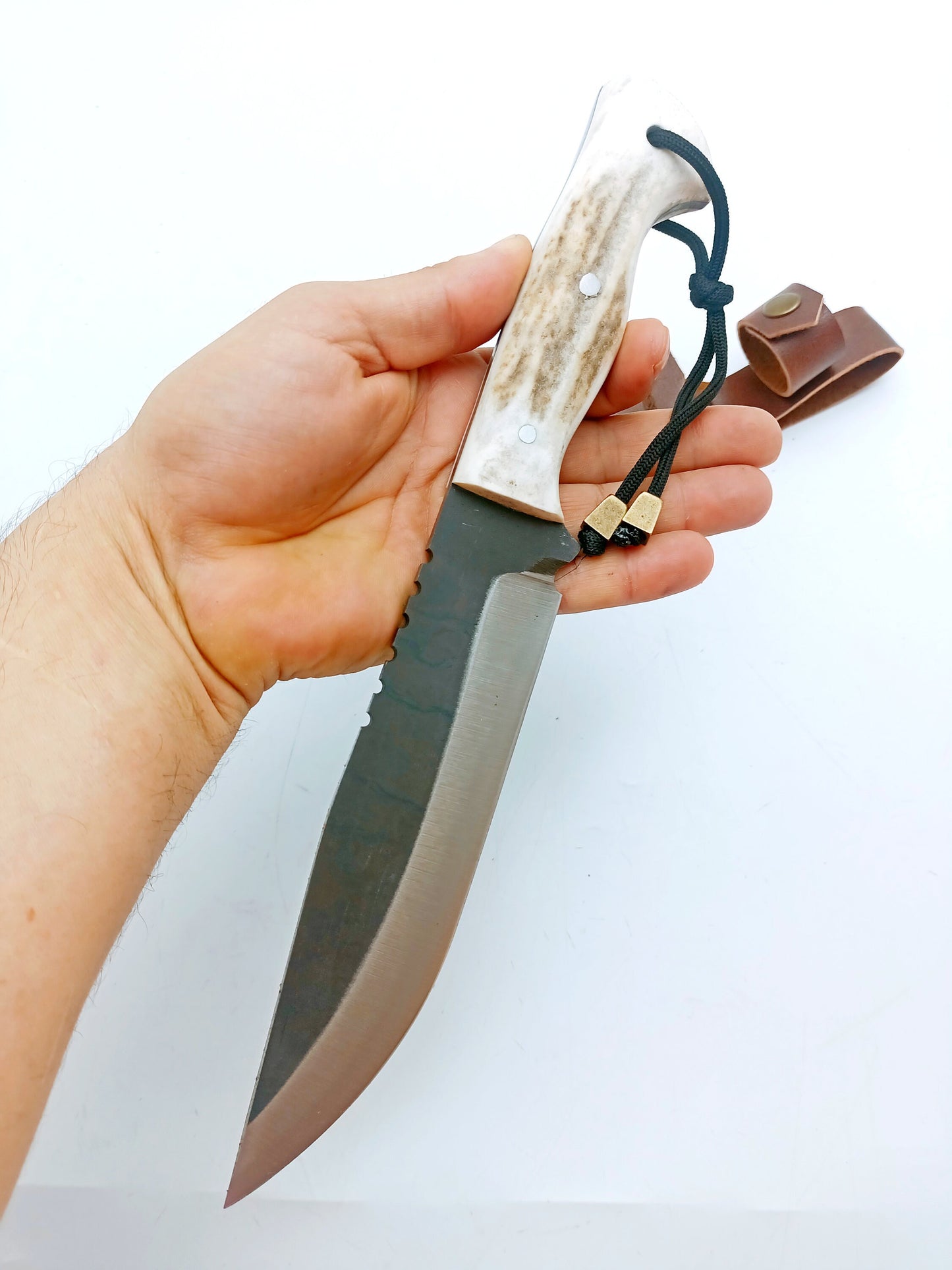 Handgemachte Hirschgeweih Griff Bushcraft Messer Personalisiert