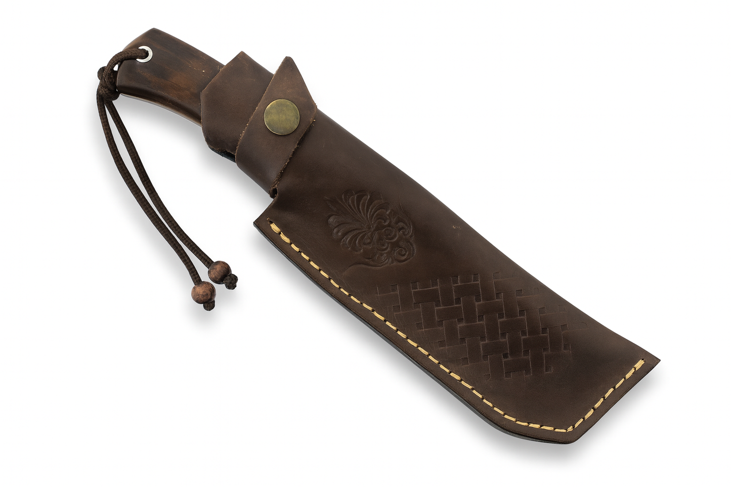 9.8 "Handgefertigtes Outdoor Messer mit Scheide Personalisiert