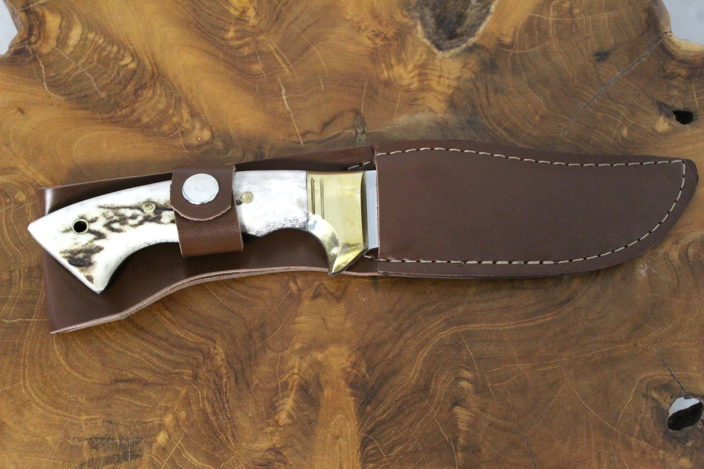 10 "Bowiemesser Jagdmesser Personalisiert Hirschgeweih Griff