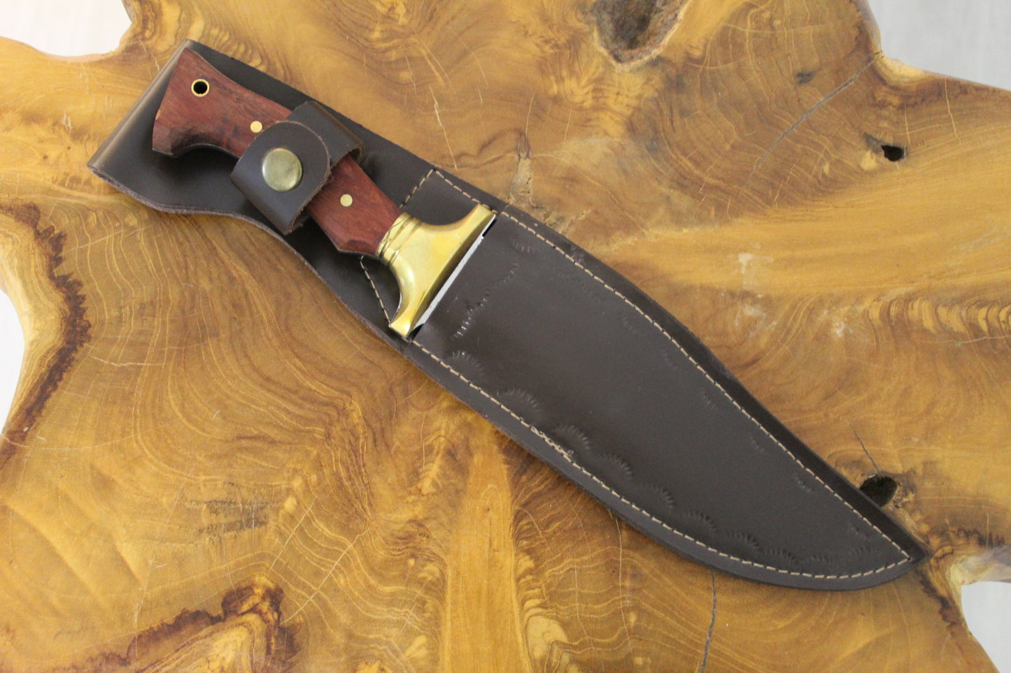 12 "Custom Holzgriff Bowie Jagdmesser Personalisiert