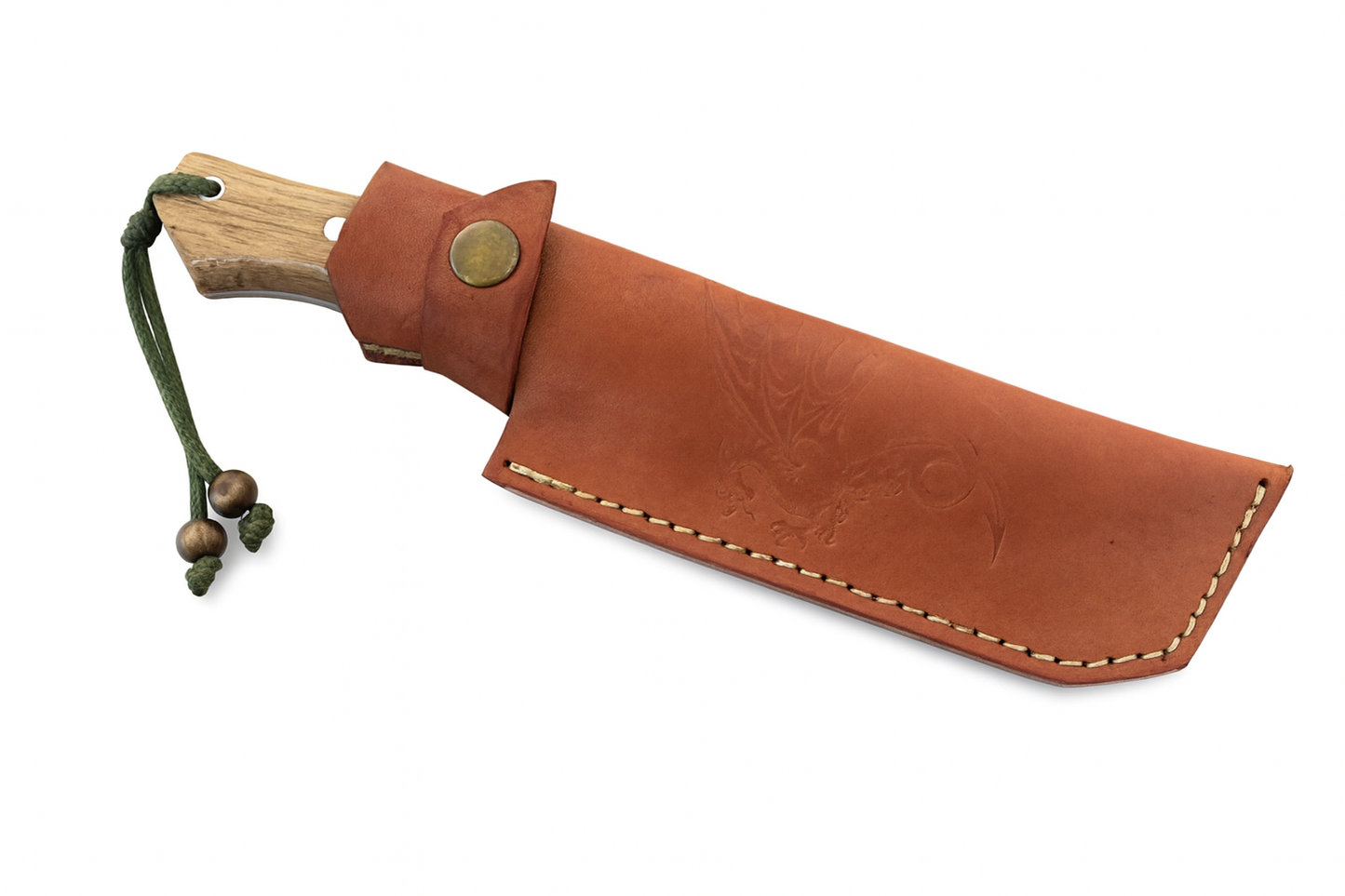 Handgemachtes Jagdmesser Personalisiert mit Lederscheide