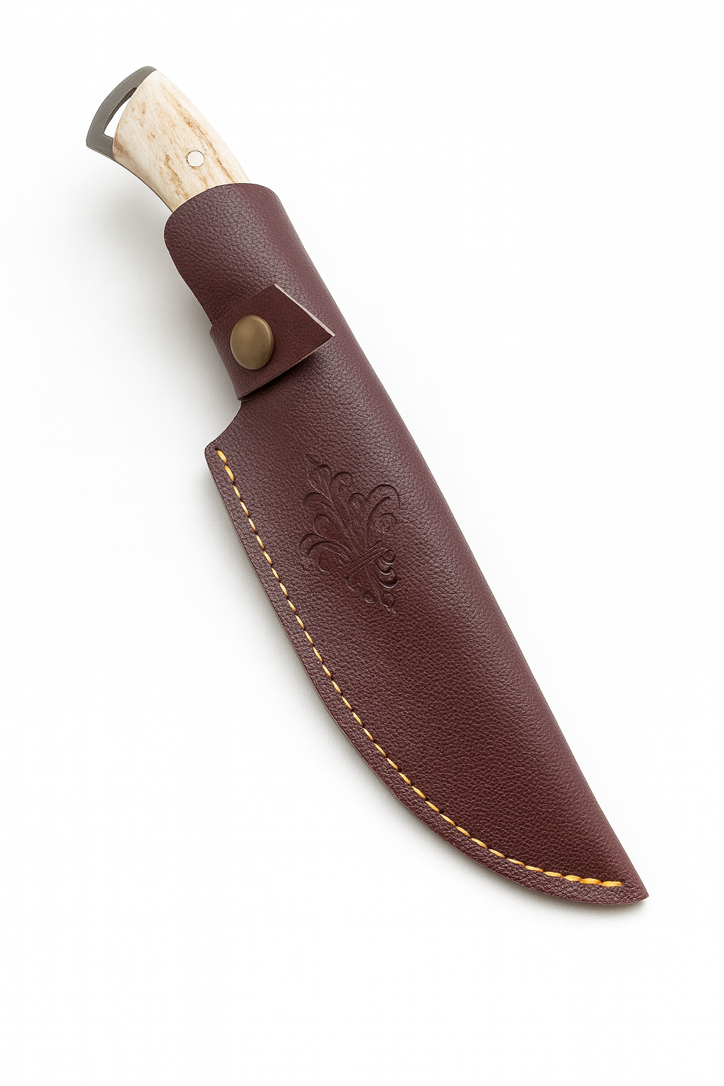 10" Hirschgeweih Griff Bushcraft Jagdmesser Personalisiert