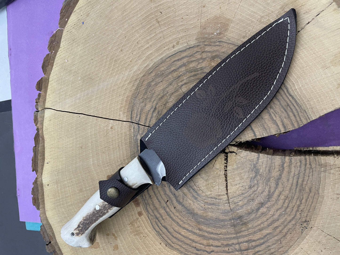 Handgemachte Hirschgeweih Griff Bushcraft Messer Personalisiert