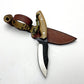 Custom Mini Bushcraft Messer mit Lederscheide Personalisiert
