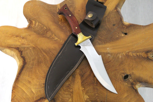 12 "Custom Holzgriff Bowie Jagdmesser Personalisiert