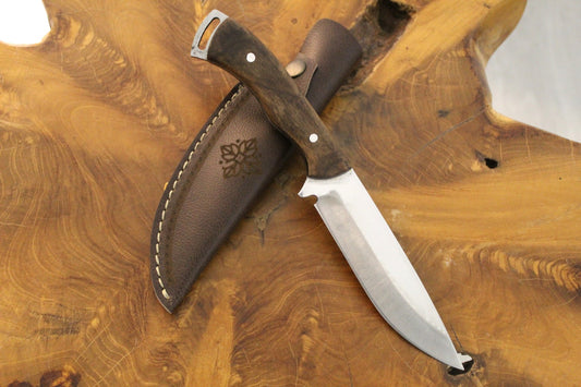 10 " Bushcraft Messer mit Walnussholz Griff Personalisiert