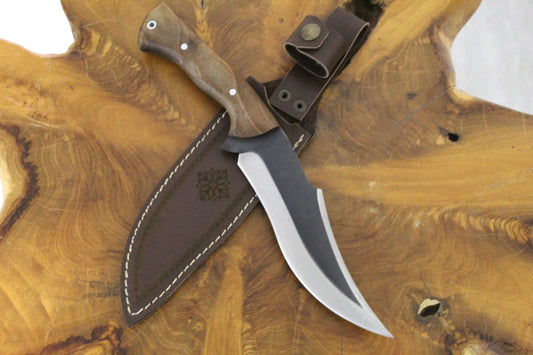 12,6 "professionelles Jagdmesser mit Walnussholz Griff Personalisiert