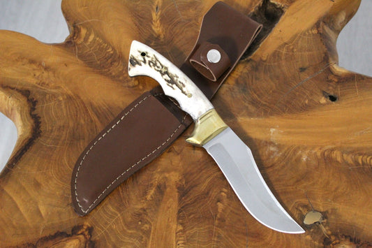 10 "Bowiemesser Jagdmesser Personalisiert Hirschgeweih Griff