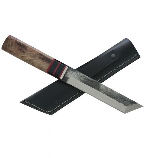 11" Handgemachtes Holzgriff Tanto Messer mit Scheide Personalisiert Premium-Qualität