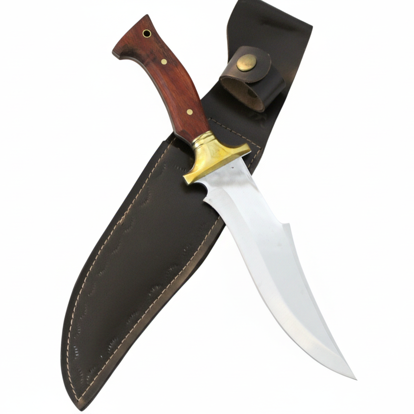 12 "Custom Holzgriff Bowie Jagdmesser Personalisiert
