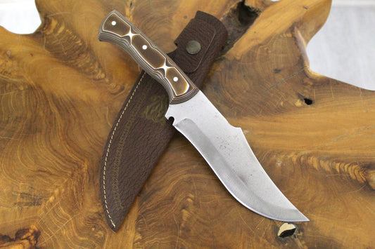 "12"" personalisiertes Jagdmesser Werzalit Griff
