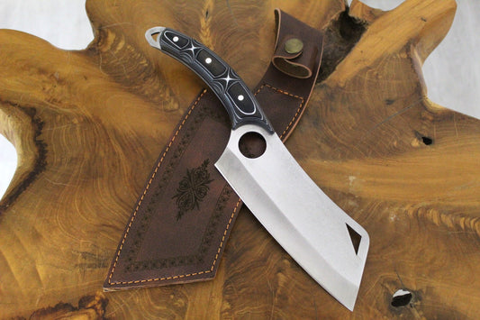 Wikingermesser mit Werzalit Griff und Kochmesser Personalisiert